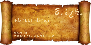 Büttl Éva névjegykártya